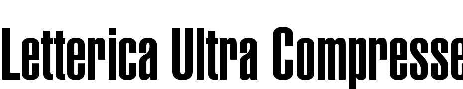 AGLetterica Ultra Compressed Roman Font Download Free